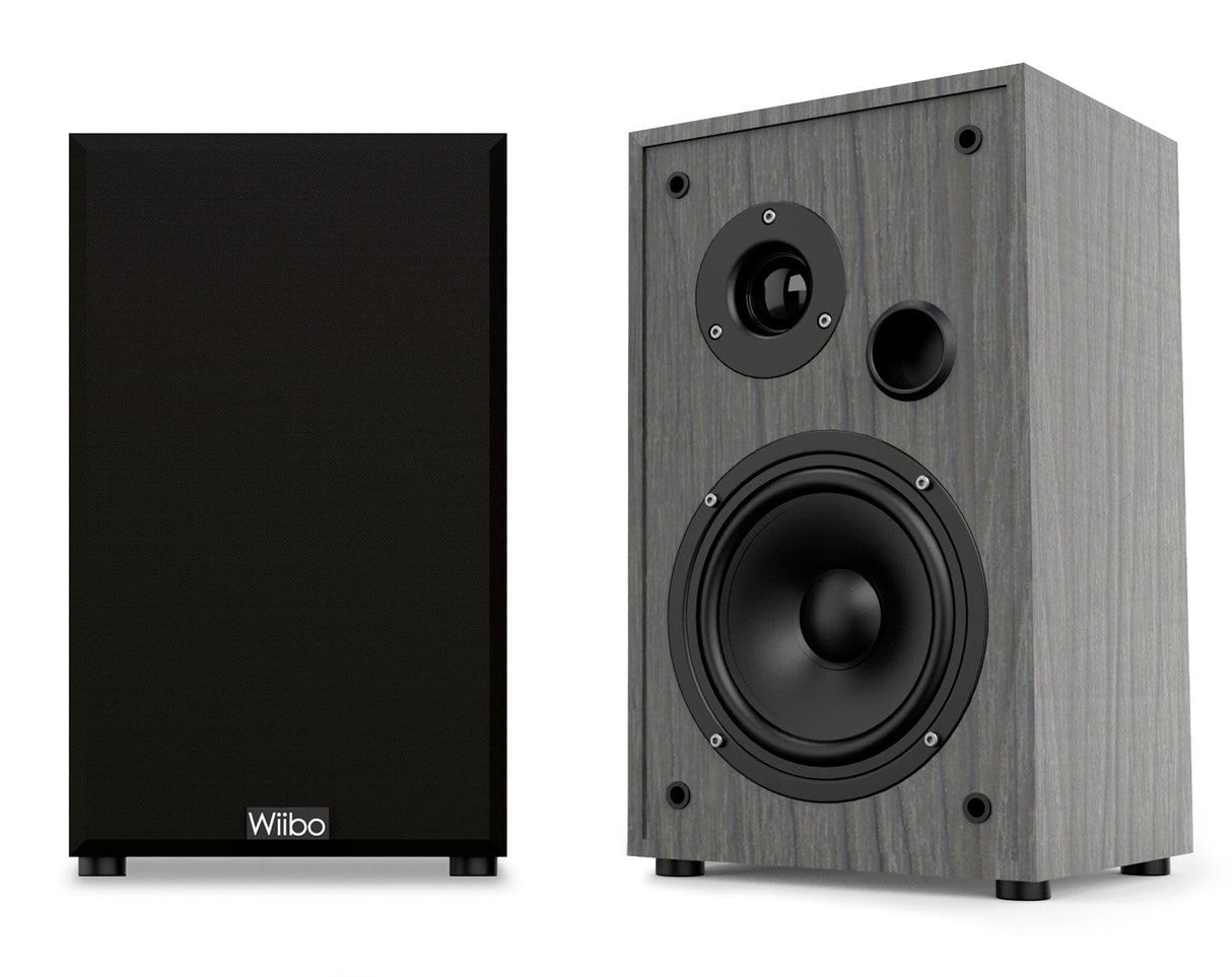 Wiibo String 10 - Altavoces HiFi de Estantería - Potencia de 100W - Altavoces de 2 Vías Bass Reflex - Tweeter de 2 Pulgadas y Woofer de 5 Pulgadas - Pareja de Altavoces con Sonido Envolvente