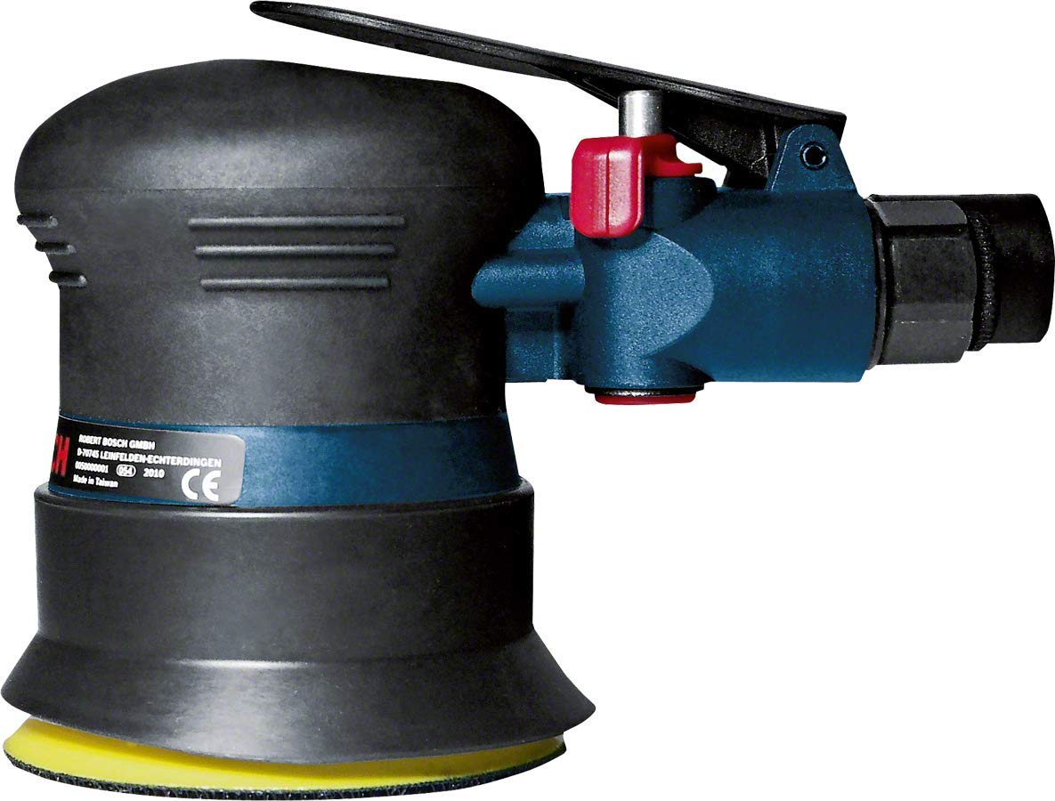 Bosch Professional - Lijadora excéntrica neumática (170 W, 12000 rpm, Ø plato lijador 80 mm, en caja)