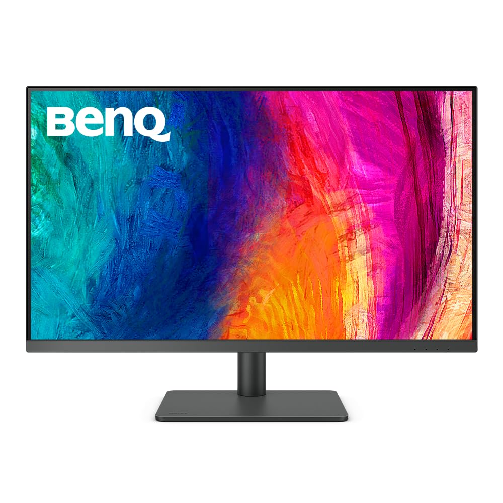 BenQ PD3205U Monitor de diseño (tecnología AQCOLOR, 32 pulgadas, 4K UHD, IPS, carga USB-C, DP / HDMI, KVM, altura ajustable) Compatible con MacBook