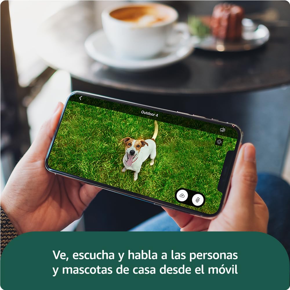 Nueva Blink Outdoor 4: cámara de seguridad inteligente HD sin cables, 2 años de autonomía, detección de movimiento optimizada, compatible con Alexa(sistema de 2 cámaras con Sync Module Core incluido)