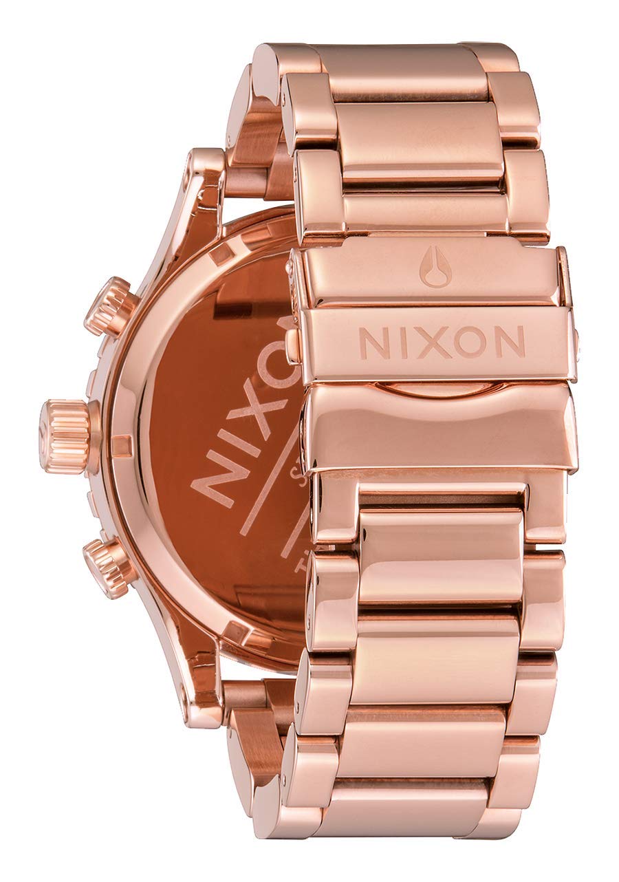 Nixon Reloj Cronógrafo para Unisex de Cuarzo con Correa en Acero Inoxidable A083-897-00