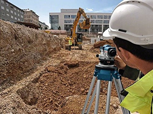 Bosch Professional Nivel Óptico GOL 26 D (aumento 26x, unidad de medida: 360 grados, alcance: hasta 100 m, regla graduada GR 500, trípode BT 160, en maletín de transporte)