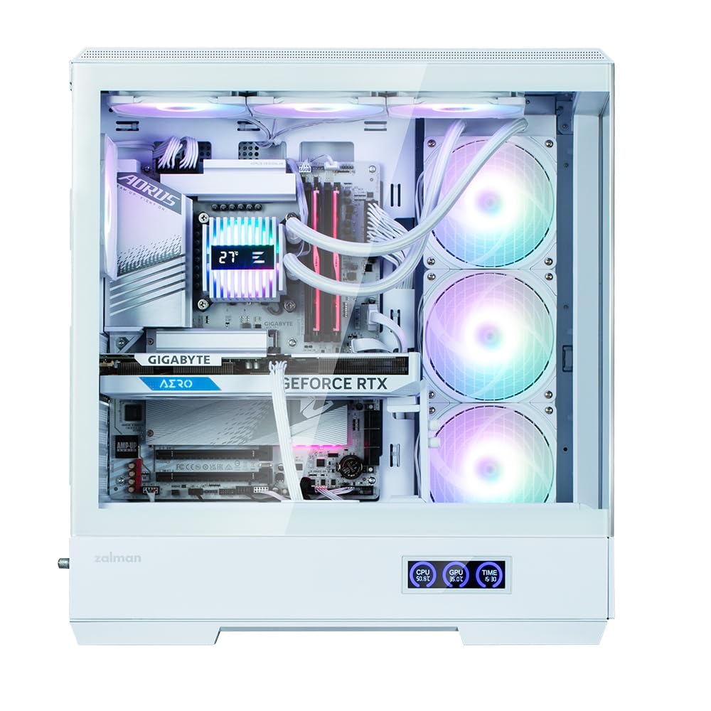 Caja panorámica para PC Zalman P50 DS (Blanco)