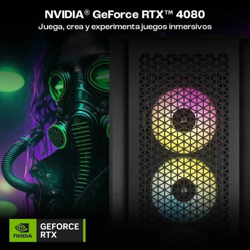 PcCom PC de Sobremesa PCC-ULT-13700KF-4080-BLKW NVIDIA GeForce RTX 4080 Intel Core i7-13700KF 32 GB RAM 2 TB SSD