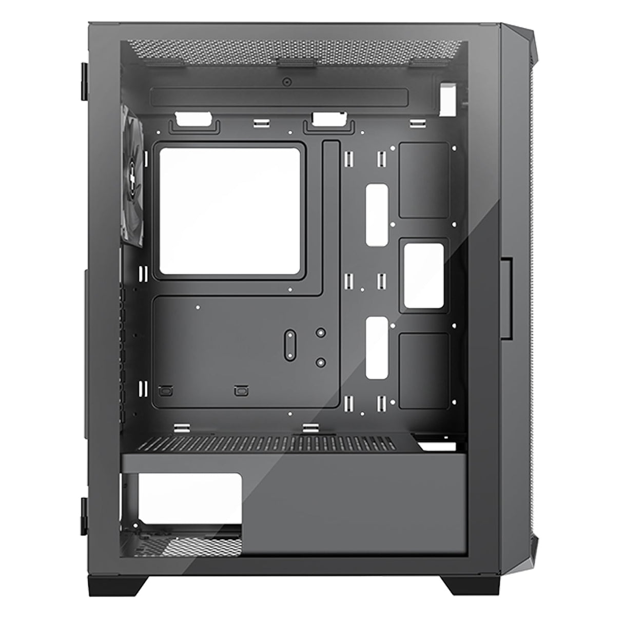 Xilence X613 X613 Xlent Blade II - Carcasa para PC para Videojuegos (3 Ventiladores ARGB de 120 mm, Carcasa ATX Midi Torre, Panel Frontal de Malla para un Buen Flujo de Aire y PWM/ARGB Control, Panel