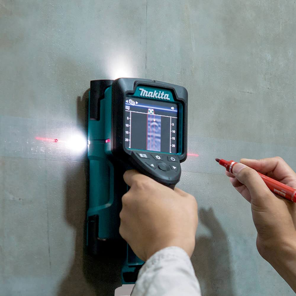 Makita DWD181ZJ DWD181ZJ-Escáner de Pared 18V LXT, 18 V, Negro