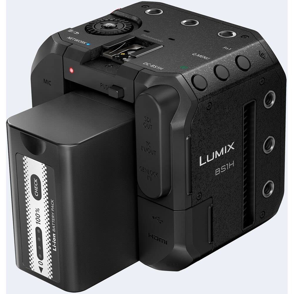 Panasonic Lumix DC-BS1HE Cámara Box (Montura L, Sensor de Formato Completo de 24 MP, transmisión en Vivo, producción de películas, utilizable con Drones) Negro