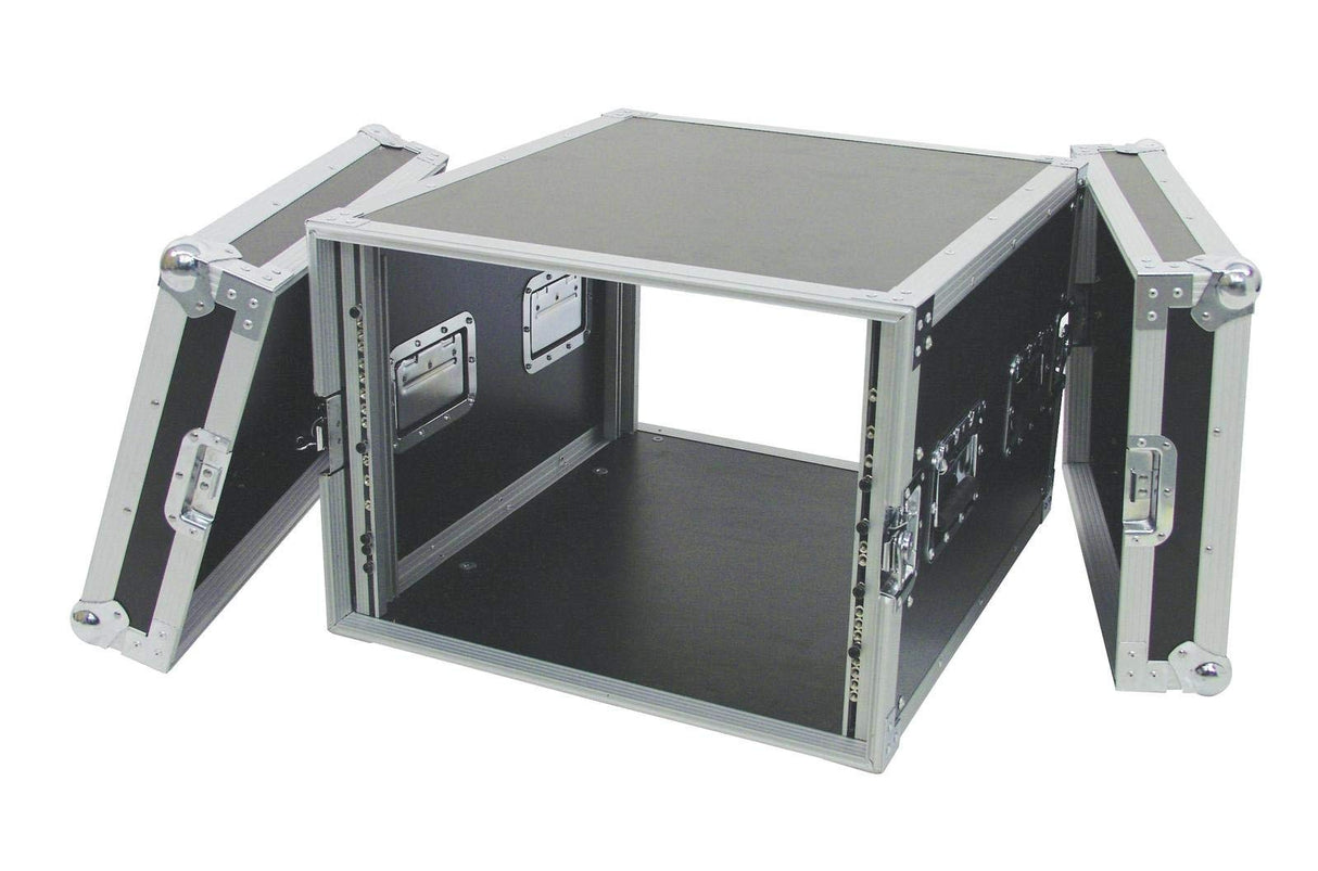 Roadinger 059.510 titular amplificador flight case PR-2ST 8U 57 cm Negro
