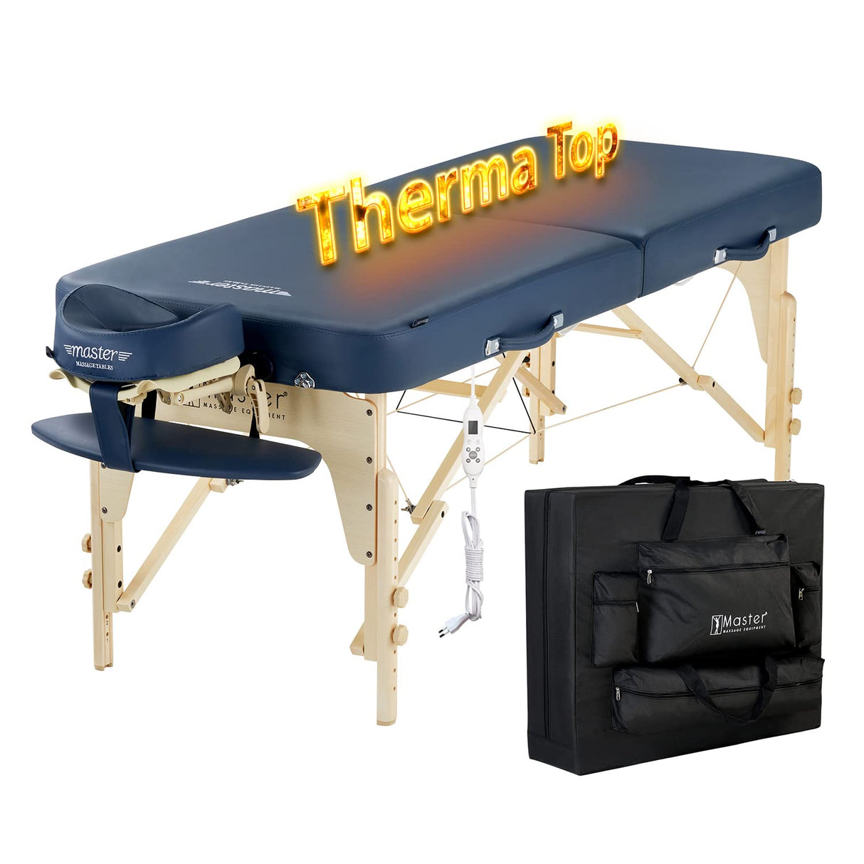 Master Massage Phoenix 10060EU - Cama de Masaje Plegable (71 cm), Color Azul