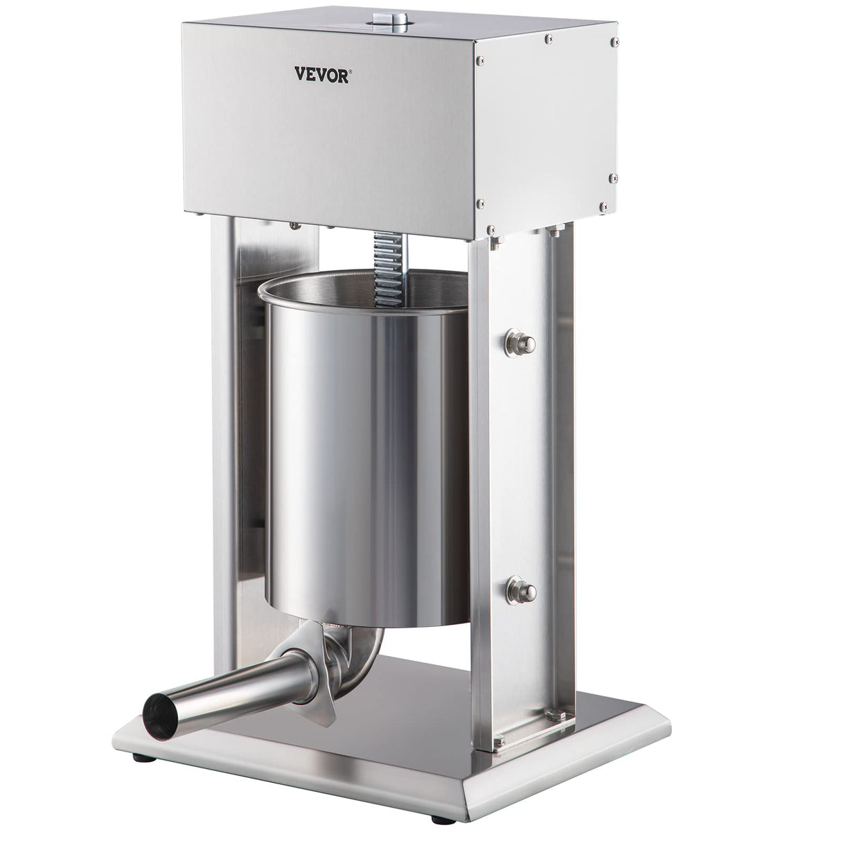 VEVOR Embutidora de Salchichas Electrico de Acero Inoxidable 10L,Máquina de Salchichas Embutidos Electrico 200W, Máquina para Hacer Salchichas con 4 Tubos para Salchichas