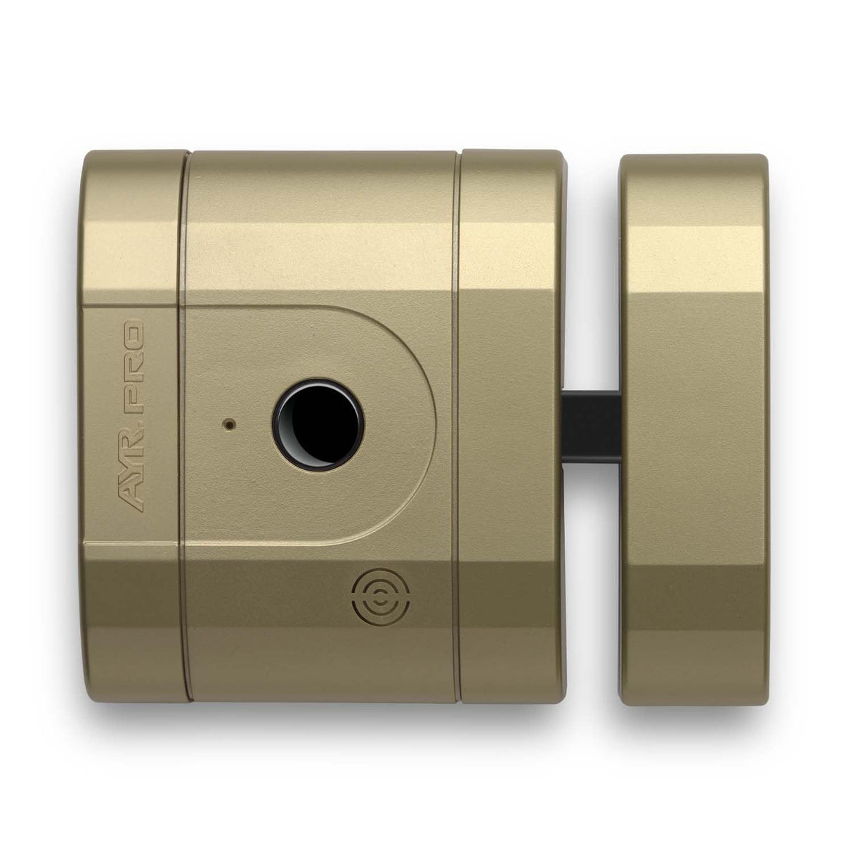 Cerradura electrónica invisible de alta seguridad int_LOCK PRO. Acabado latón mate. Abre con tu smartphone. No incluye mandos.