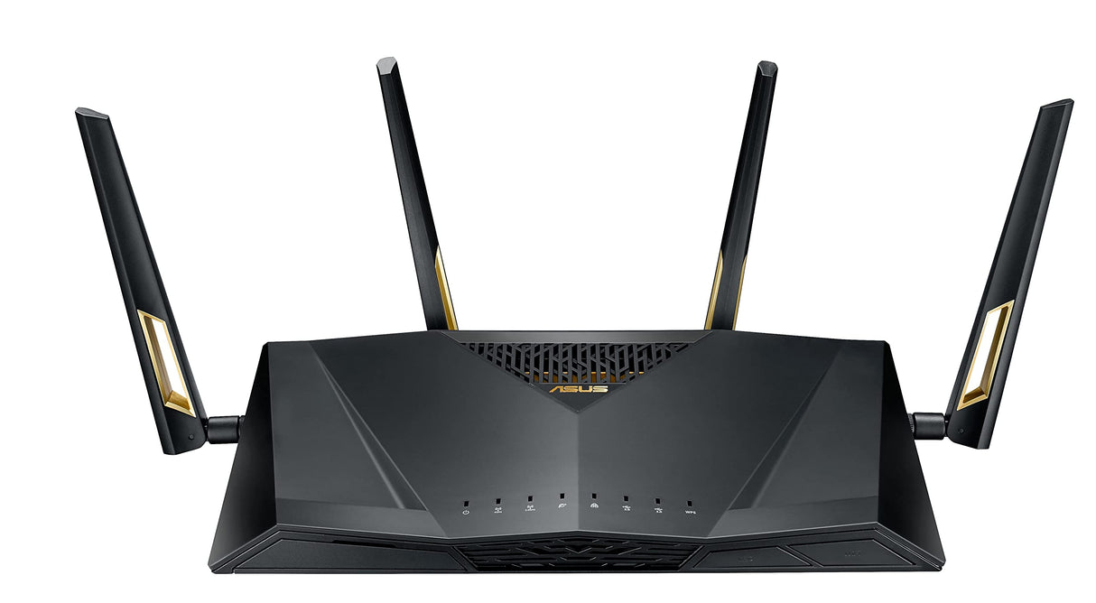 ASUS Router WLAN Pro para videojuegos RT-AX88U (estándar WiFi 6 AX6000, MU-MIMO, OFDMA, protección AI, motor de juegos, QoS adaptable, 8 veces Gigabit, USB 3.1)