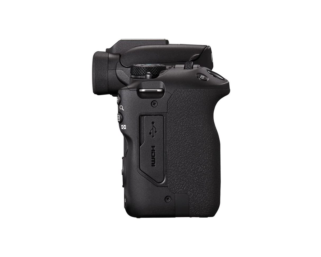 Canon EOS R50 Cámara Mirrorless Body, Cámara Evil APS-C (24,2 MP) -4 EV, Vídeo 4K 30 fps, Dual Pixel CMOS AF II, Pantalla Táctil de Ángulo Variable, Negro