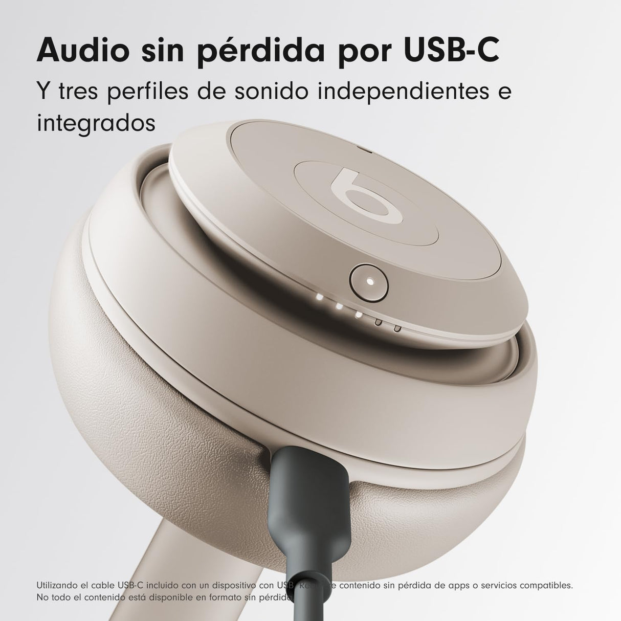 Beats Studio Pro - Auriculares inalámbricos Bluetooth con cancelación de Ruido - Audio Espacial Personalizado, Sonido USB-C sin pérdida, compatibilidad con Apple y Android - Arena