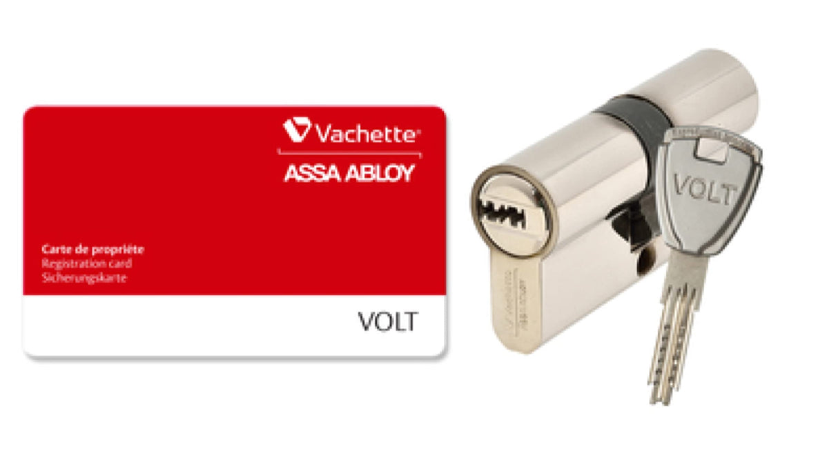 Cerradura protectora de 41 HDI+ 4 puntos GA 65 x 35 tornillos 70 ASSA ABLOY 4 llaves – Marrón Muze cromado terciopelo – Izquierda – 28516000