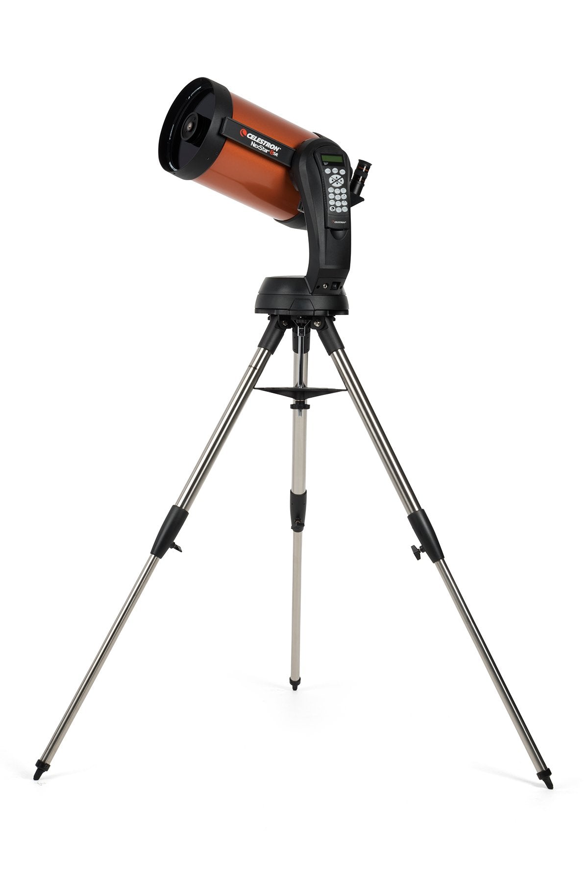 Celestron 11069 Telescopio NexStar 8SE Schmidt-Cassegrain computarizado 8SE con Montaje Totalmente automatizado, tecnología SkyAlign y Revestimiento XLT, Negro/Naranja
