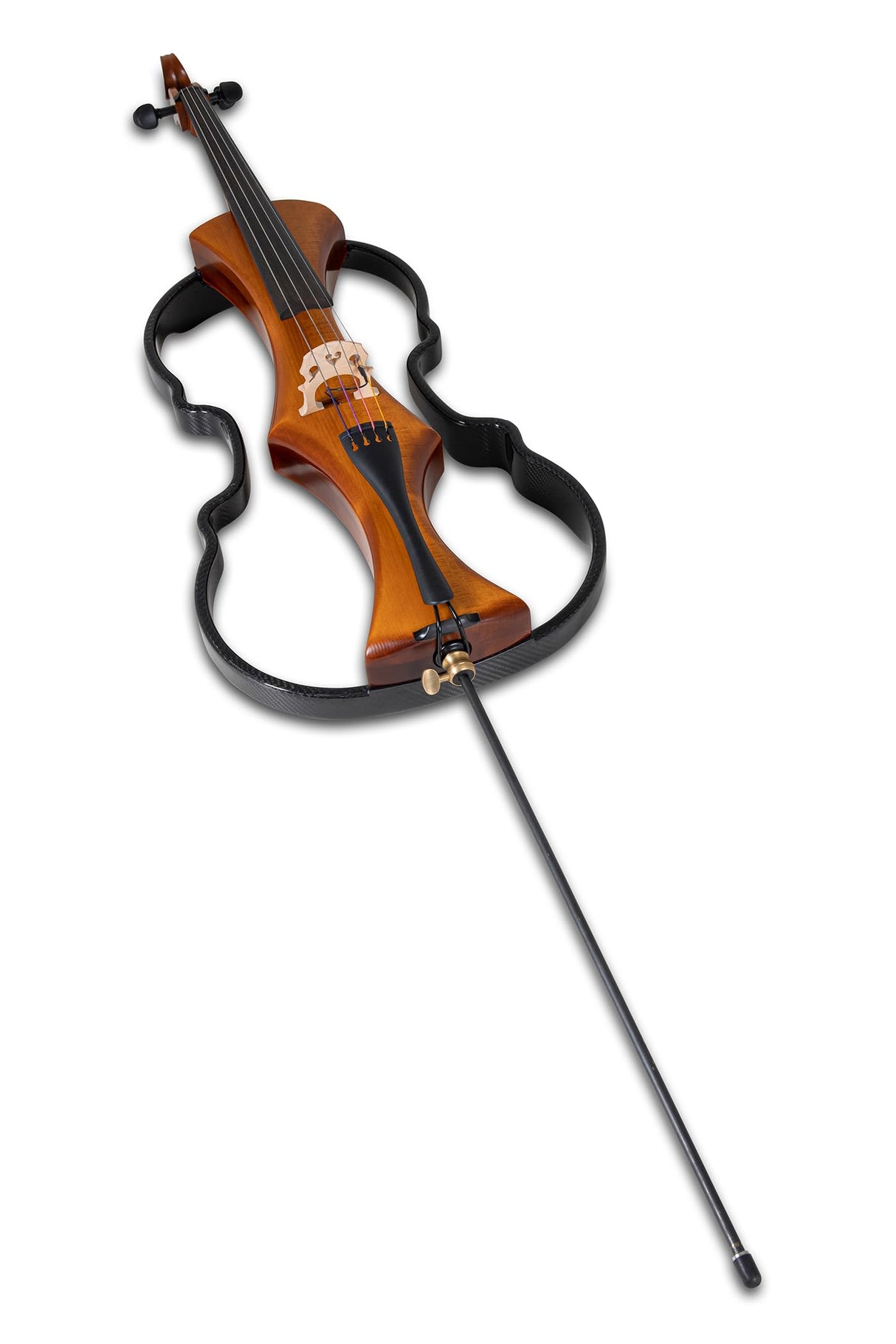 GEWA E-Cello, violonchelo electrónico, Novita 3.0 dorado-marrón 4/4 Made in Germany