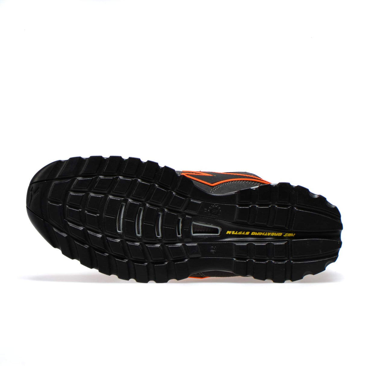 DIADORA Glove Tech Low Pro S3 Sra HRO ESD, Zapatillas Deportivas Hombre, Asphalt/Orange Fluo, 42 EU