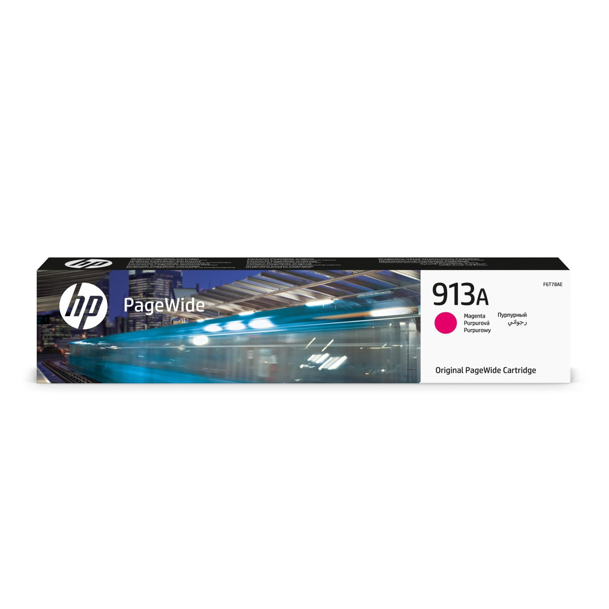 HP 913A F6T78AE, Magenta, Cartucho de Tinta PageWide Original, de 3.000 páginas, compatible con impresoras de inyección de tinta HP PageWide 352dw, MFP 377dw, HP PageWide Pro 452dw, 452dwt y MFP 377dw