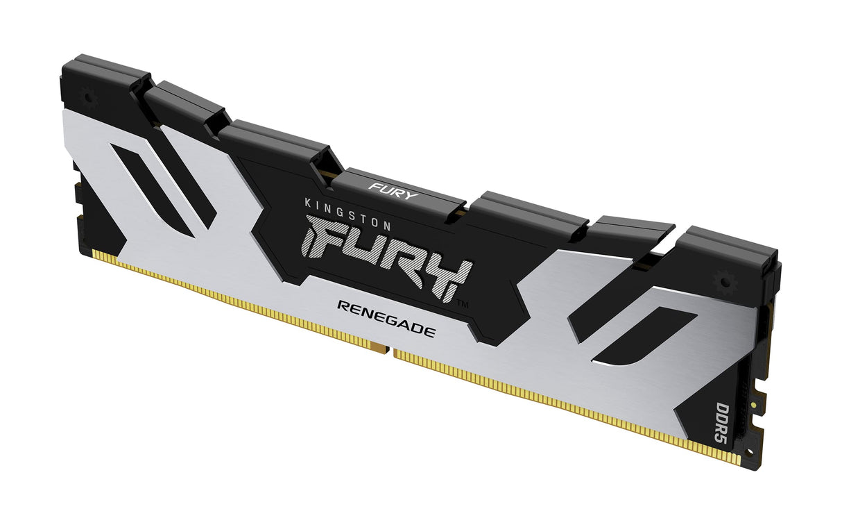 Kingston Fury Renegade DDR5 Plata/Negro XMP 24GB 8800MT/s CL42 CUDIMM Memoria Gamer para Ordenadores de sobremesa Módulo único - KF588CU42RS-24