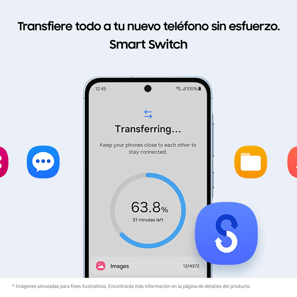 Samsung Galaxy A55 5G 256GB + Funda Transparente - Teléfono Móvil Android, Smartphone Libre, Batería de Larga Duración, Cámara 50MP, Negro (Versión Española)
