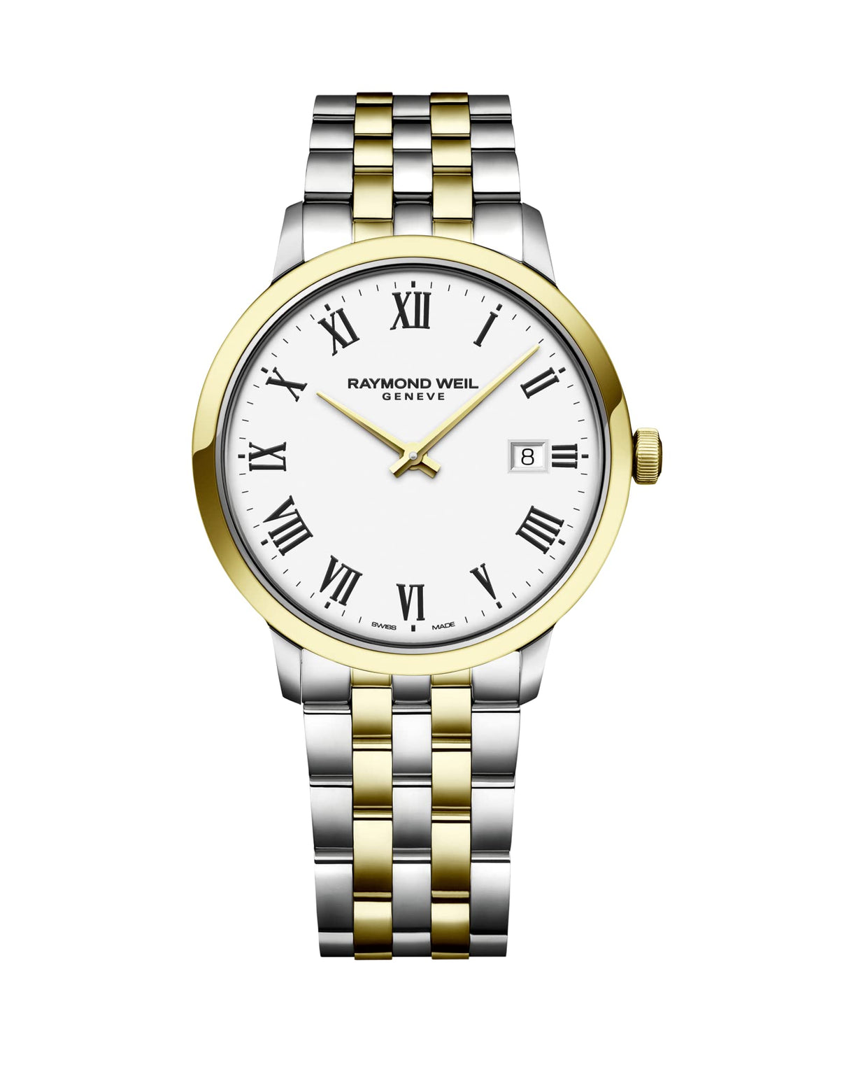 RAYMOND WEIL Reloj Analógico para Hombres de Cuarzo Suizo con Correa en Acero Inoxidable 5485-STP-00300