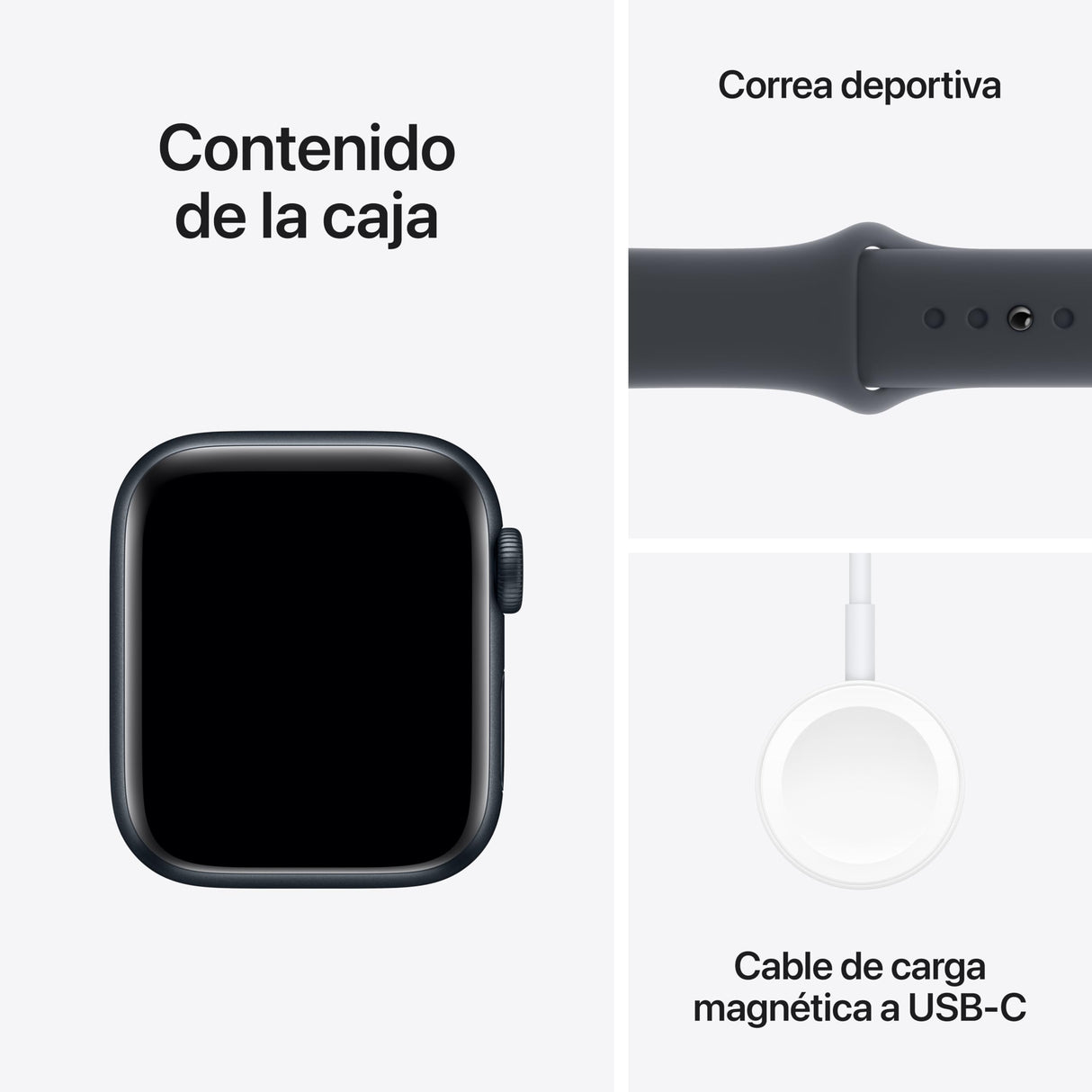 Apple Watch SE de 2.ª generación GPS + Cellular Smartwatch con Caja de Aluminio en Medianoche de 40 mm y Correa Deportiva Medianoche - Talla S/M. Monitores de entreno y sueño y Resistencia al Agua