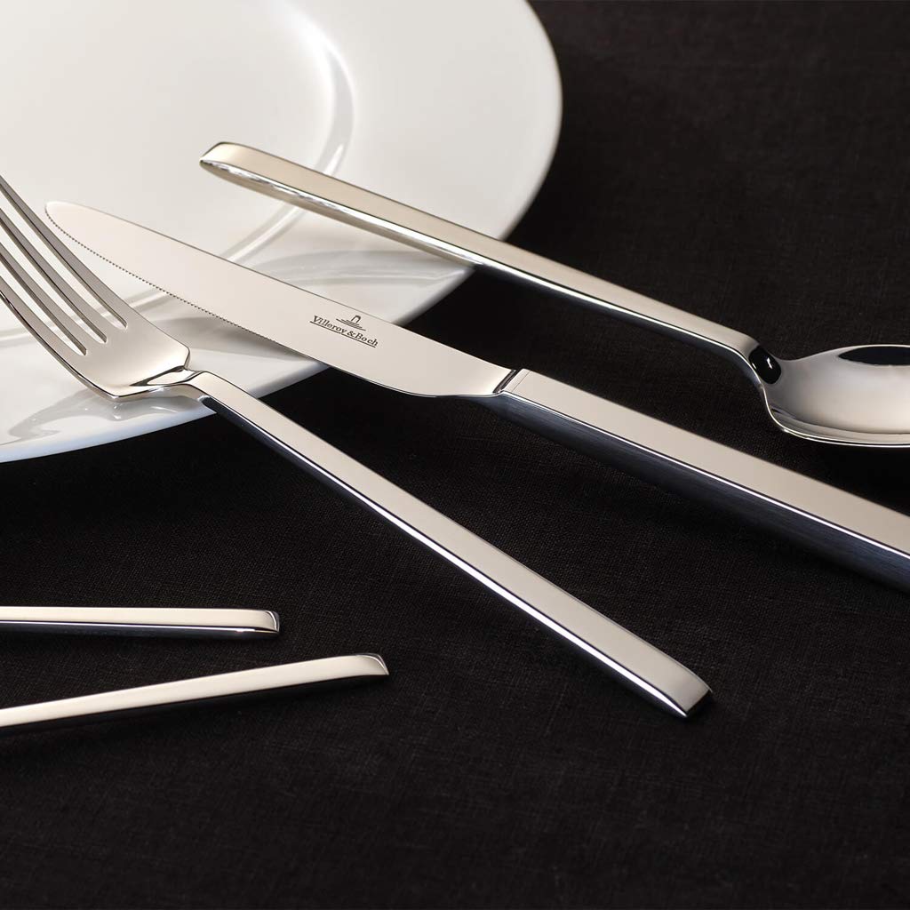 Villeroy & Boch La Classica Cubertería para hasta 12 personas, 70 piezas, Acero inoxidable