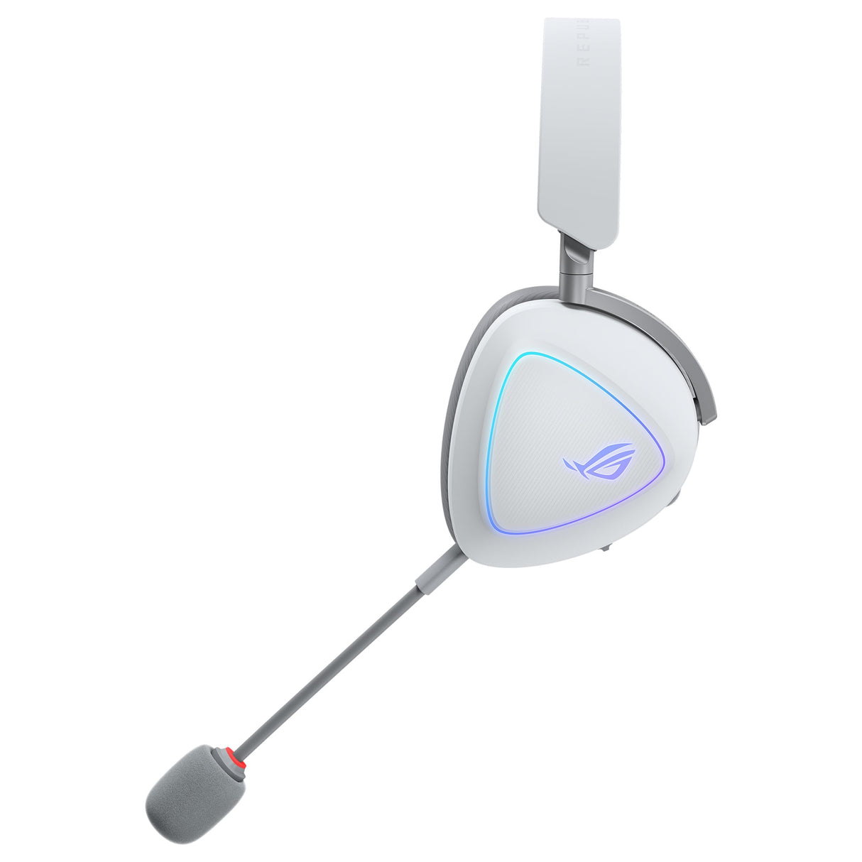 ASUS ROG Delta II Auriculares Gaming inalámbricos, Controladores de 50 mm, ROG SpeedNova, micrófono 10 mm, 153hrs de batería, DualFlow, BT, 2.4GHz, 3.5 mm, PC, Switch, PS4, PS5, Xbox, Blanco Lunar