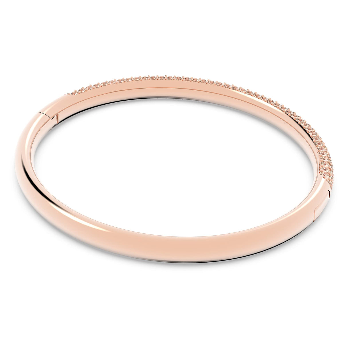 Swarovski Brazalete Stone, Blanco, Baño tono oro Rosa