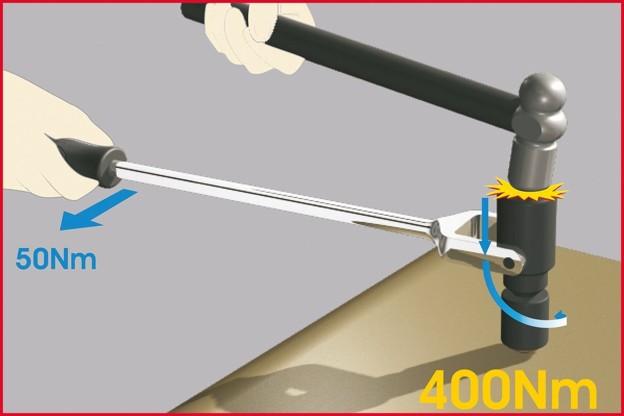 KS Tools 150.2096 - Destornillador de golpe manual con mango (tamaño: 475 mm, 1/2")