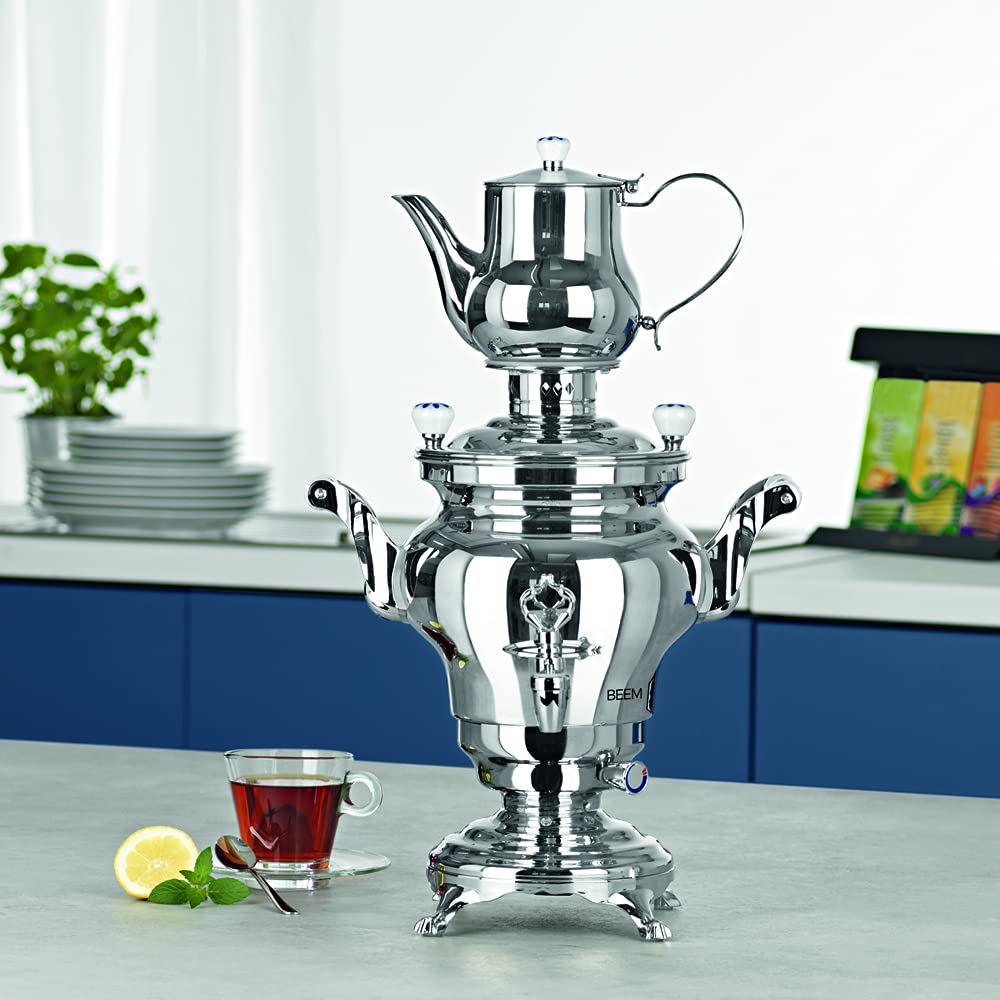 BEEM 6127 Odessa III Samovar 230V 3L Inoxidable, Acero Steenless
