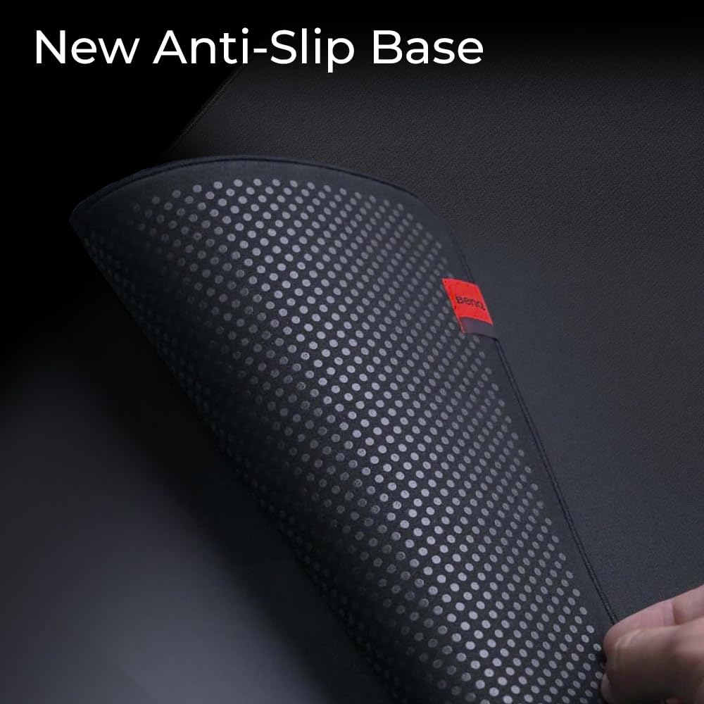 BenQ Zowie H-TR Extra Large Alfombrilla Gaming Esports, Resistente a la Humedad, Deslizamiento consistente y controlado, Base Uniforme de Goma de Alta Densidad más Suave, Bordes cosidos.
