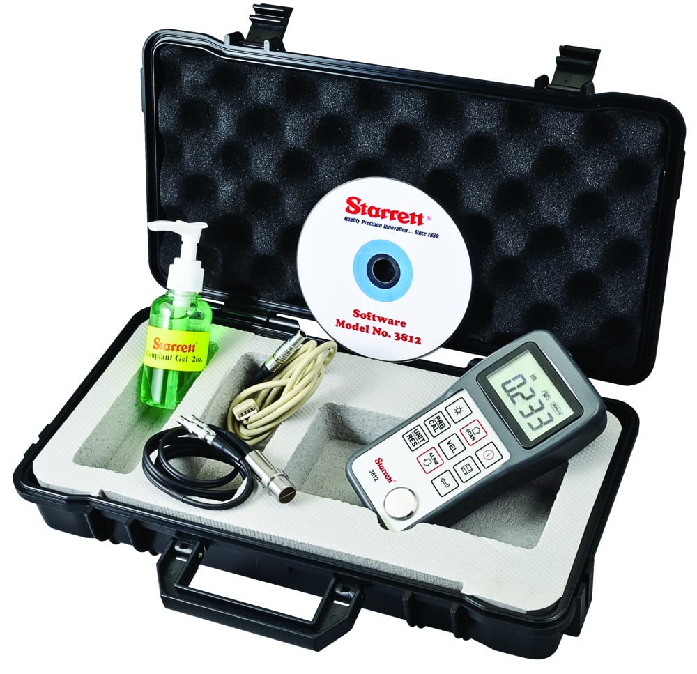 Starrett 3812 - Medidor de espesor ultrasónico