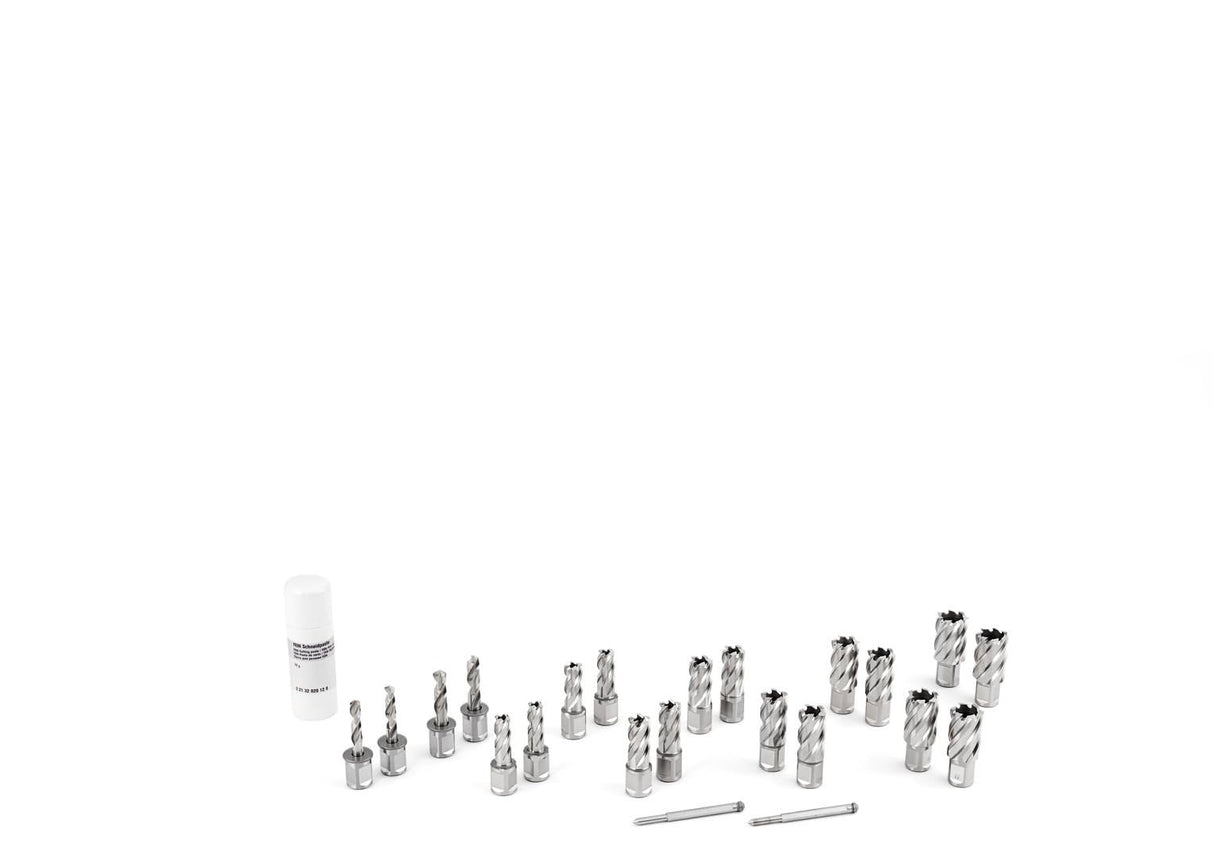 Fein 33901680430 KBC 36 MAGFORCE TRUCKFRAME-SET - Juego de brocas para taladros con L-Boxx, broca HSS, incluye broca en espiral y pasadores de centrado
