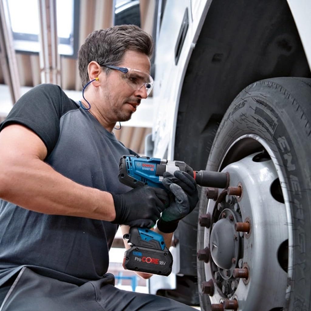Bosch Professional BITURBO GDS 18V-1000 - Atornillador de impacto a batería (Brushless, 18V, 1000 Nm, tornillos hasta M24, sin batería, en caja)