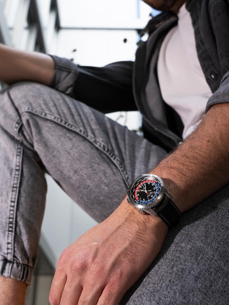Alpina Reloj Analógico para Hombre de Cuarzo con Correa en Acero Inoxidable mid-39670