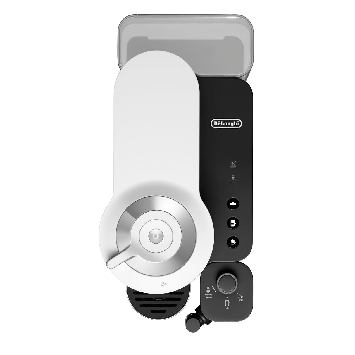 Nespresso De'Longhi Vertuo Lattissima ENV300.W, Máquina de Café Automática con Espumador de Leche Automático, Cafetera de Cápsulas de Servicio Individual, 5 Tamaños de Taza, 1500W, Blanco