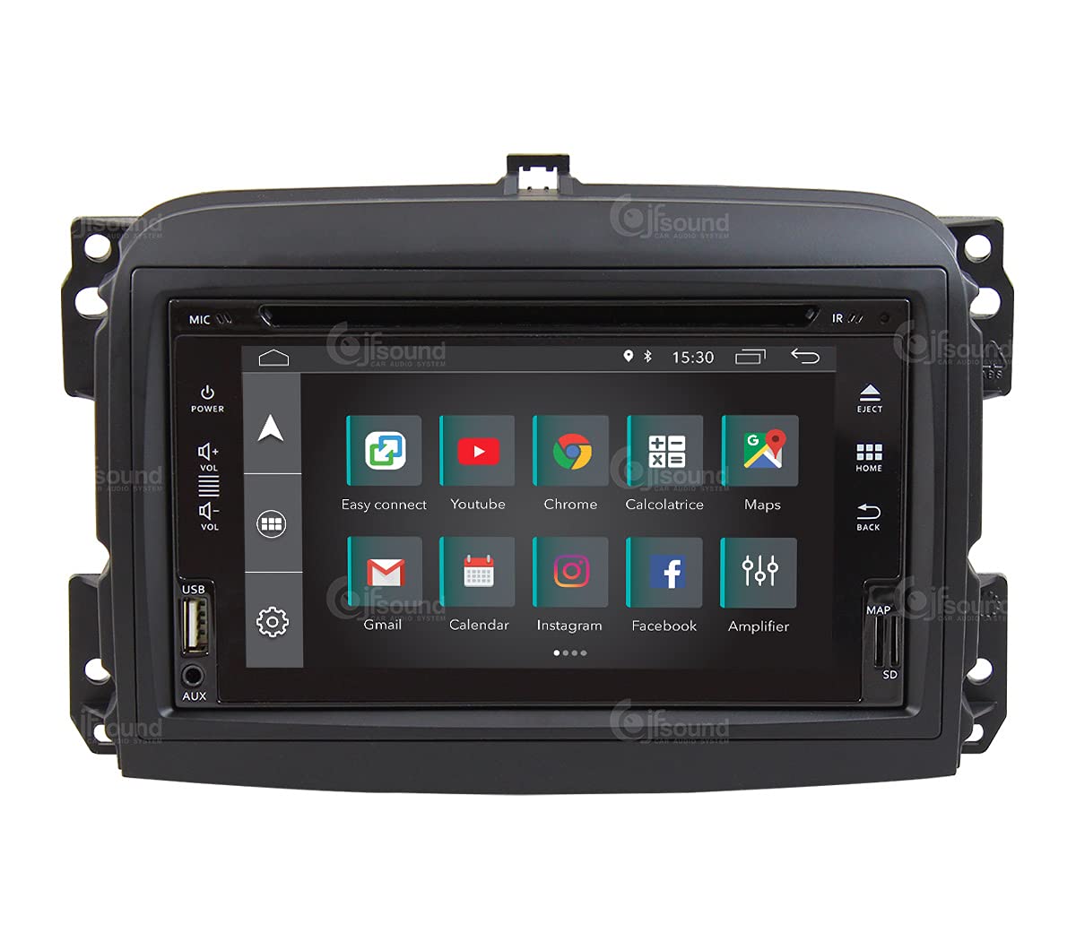 Autorradio de Ajuste Personalizado para Fiat 500L Pre-Restyling Android GPS Bluetooth WiFi Dab USB Pantalla táctil Full HD 6,2"