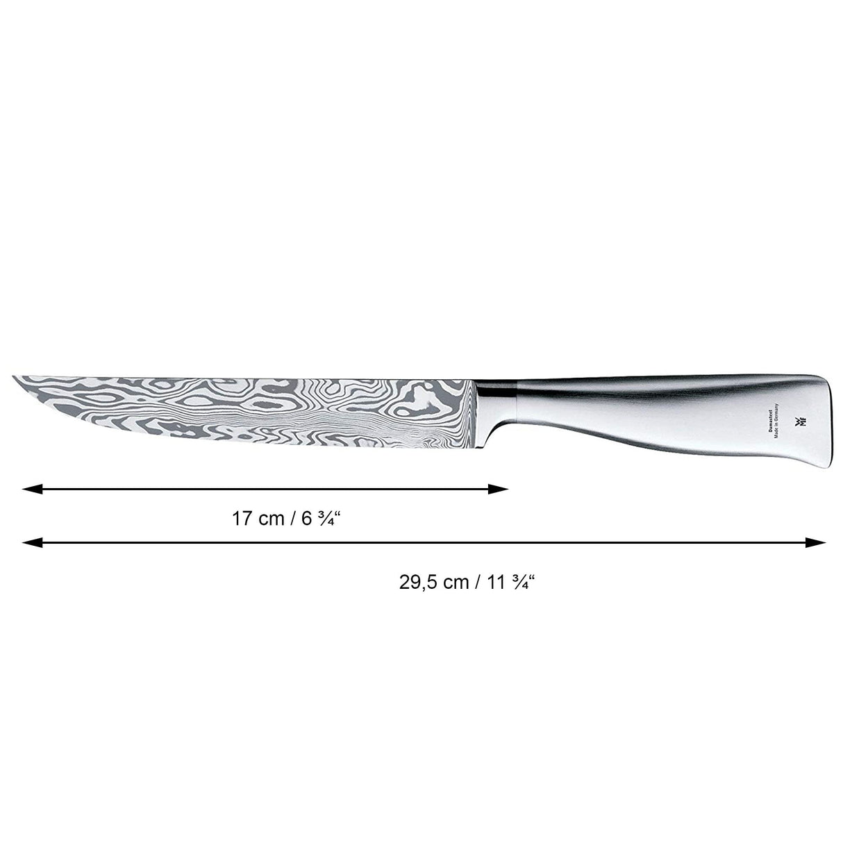 WMF Damasteel Juego de 3 Cuchillos de Acero Damasco Completamente Forjado