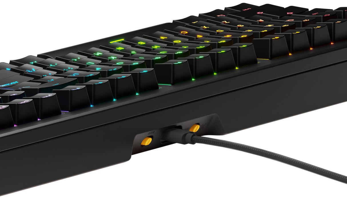Glorious Gaming GMMK 3 anpassat mekaniskt gamingtangentbord, 100% fullstorlek, modulärt packningssystem, doubleshot PBT, aluminiumplatta, utbytbara 3- Och 5-stiftsbrytare, USA QWERTY - Svart