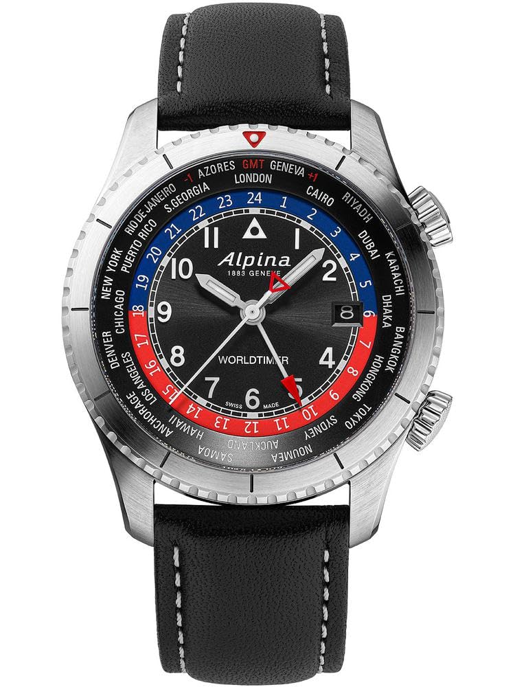 Alpina Reloj Analógico para Hombre de Cuarzo con Correa en Acero Inoxidable mid-39670