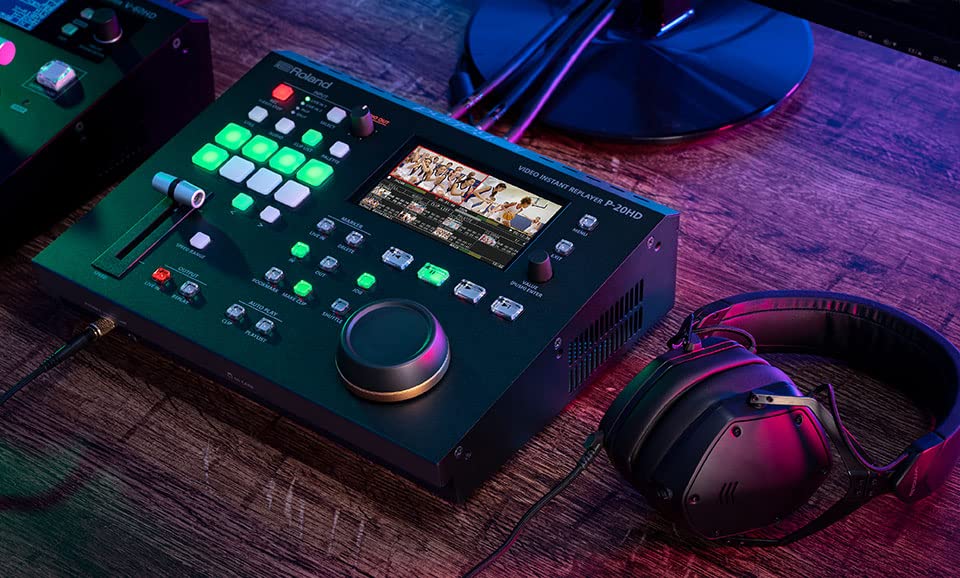 Completo repetidor instantáneo de vídeo Roland P-20HD, Salida 1080i y exportación de Archivos MP4