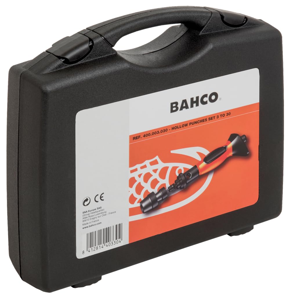 Bahco 400.003.030 - Juego Sacabocados, 16 Piezas