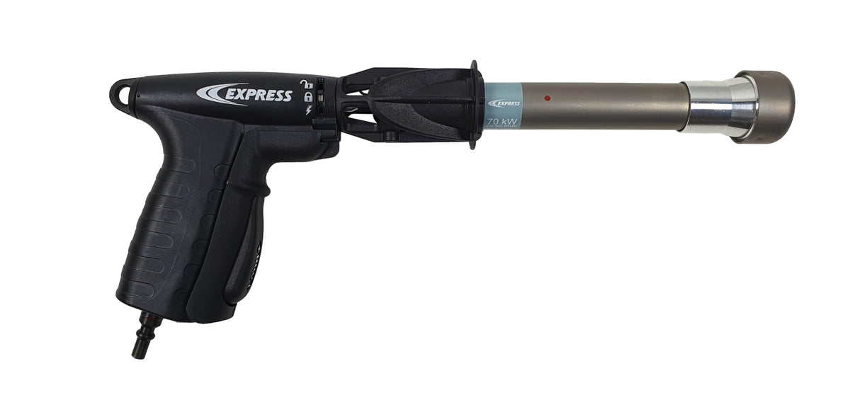 Antorcha de Impermeabilidad RAPTOR, Encendido Piezoeléctrico, Manija de Seguridad con Acoplamiento Rápido - Se Entrega con una Lanza de 90 kW, una Lanza de 70 kW y un Adaptador Rápido - EXPRESS