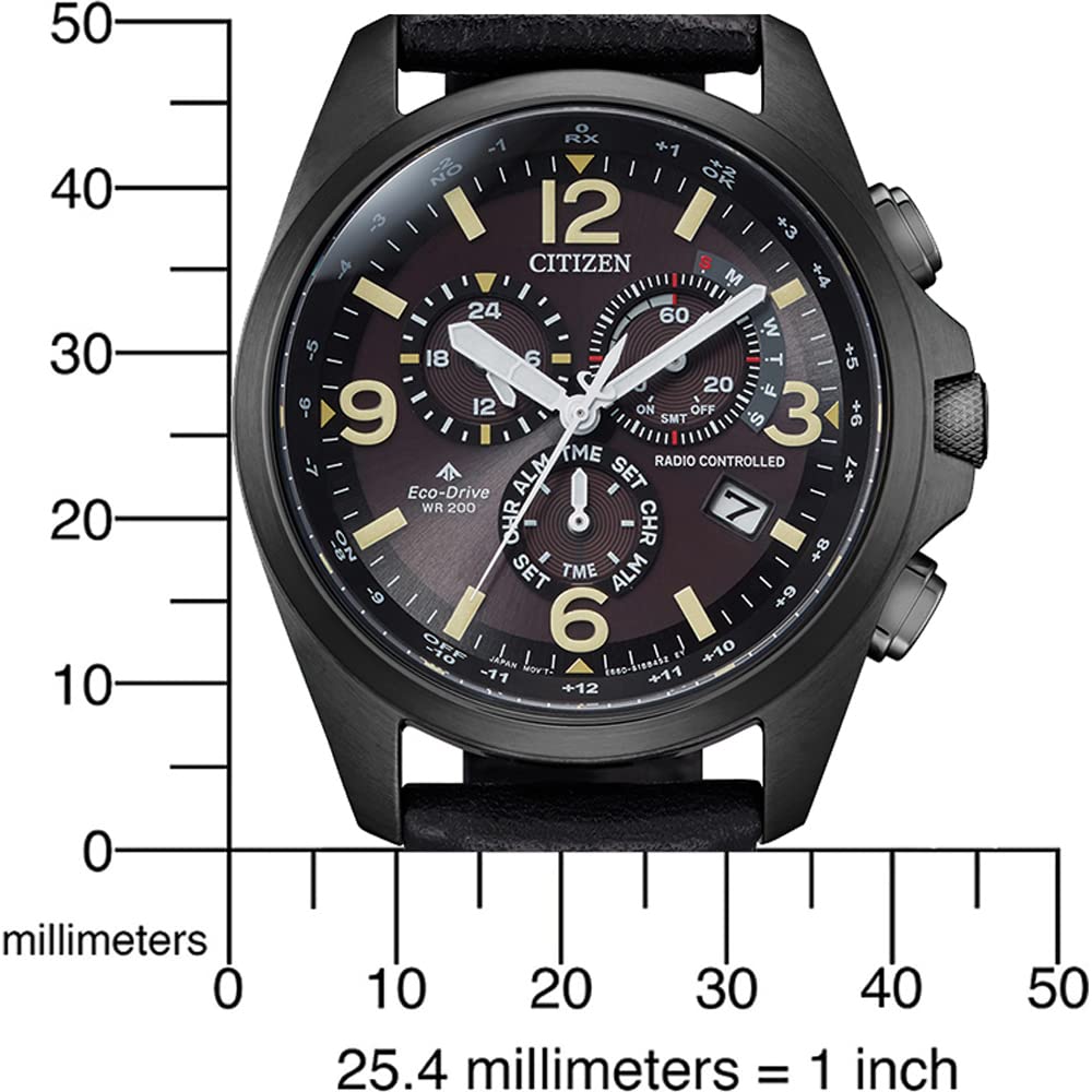 Citizen Reloj Cronógrafo para Hombres de Eco-Drive con Correa en Cuero CB5925-15E