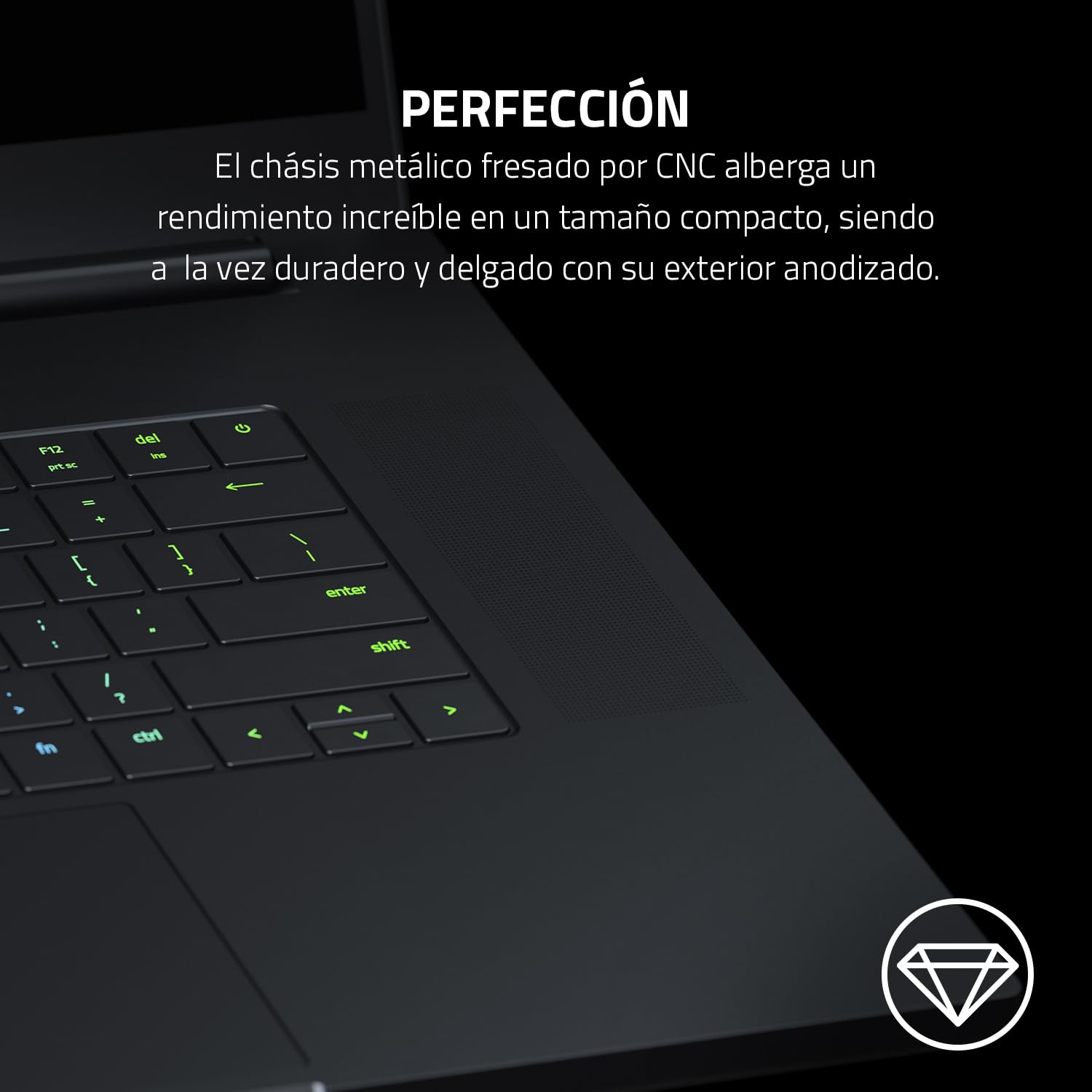 Razer Blade 15 - PC Portátil 15" QHD 240Hz 2,5 ms - Intel Core i7 12800H, RTX3080Ti 32Gb RAM DDR5 4800 MHz 1TB PCIE 4.0 SSD - QWERTY español ES-Teclado | Negro