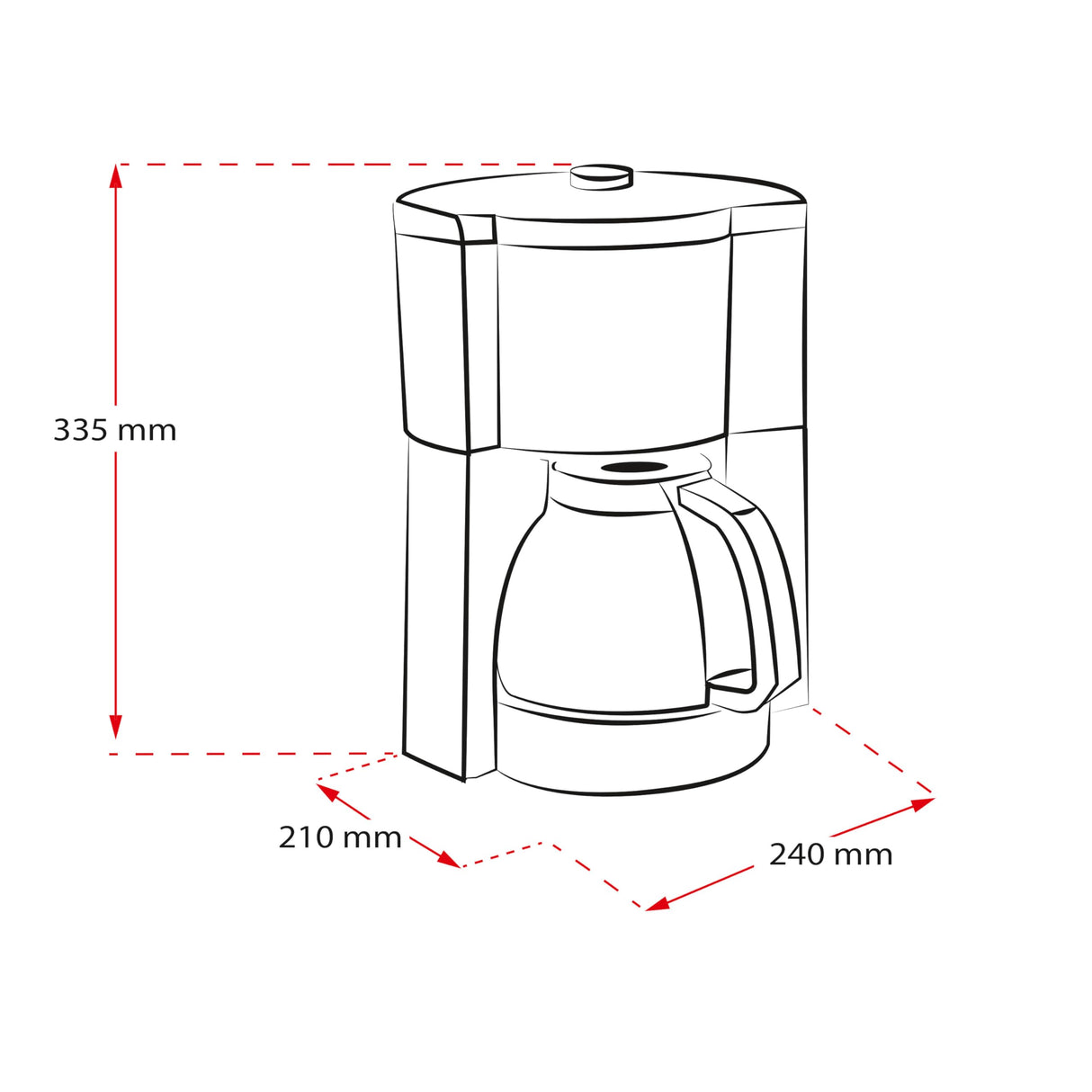 Melitta Cafetera de filtro, modelo Look V Timer, número de modelo 1025-08, acero inoxidable, negro