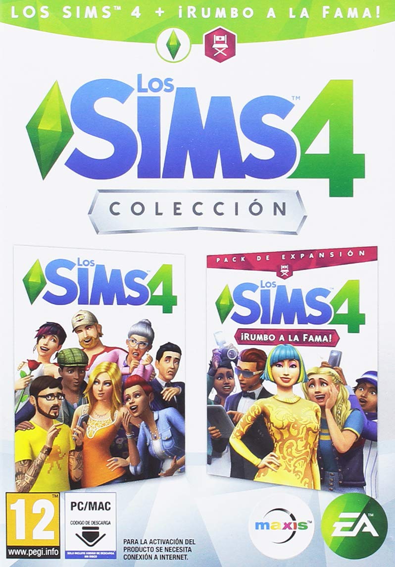 Los Sims 4 + Rumbo a la Fama (EP6) Bundle PCWin | Caja con código de descarga | Videojuegos | Castellano