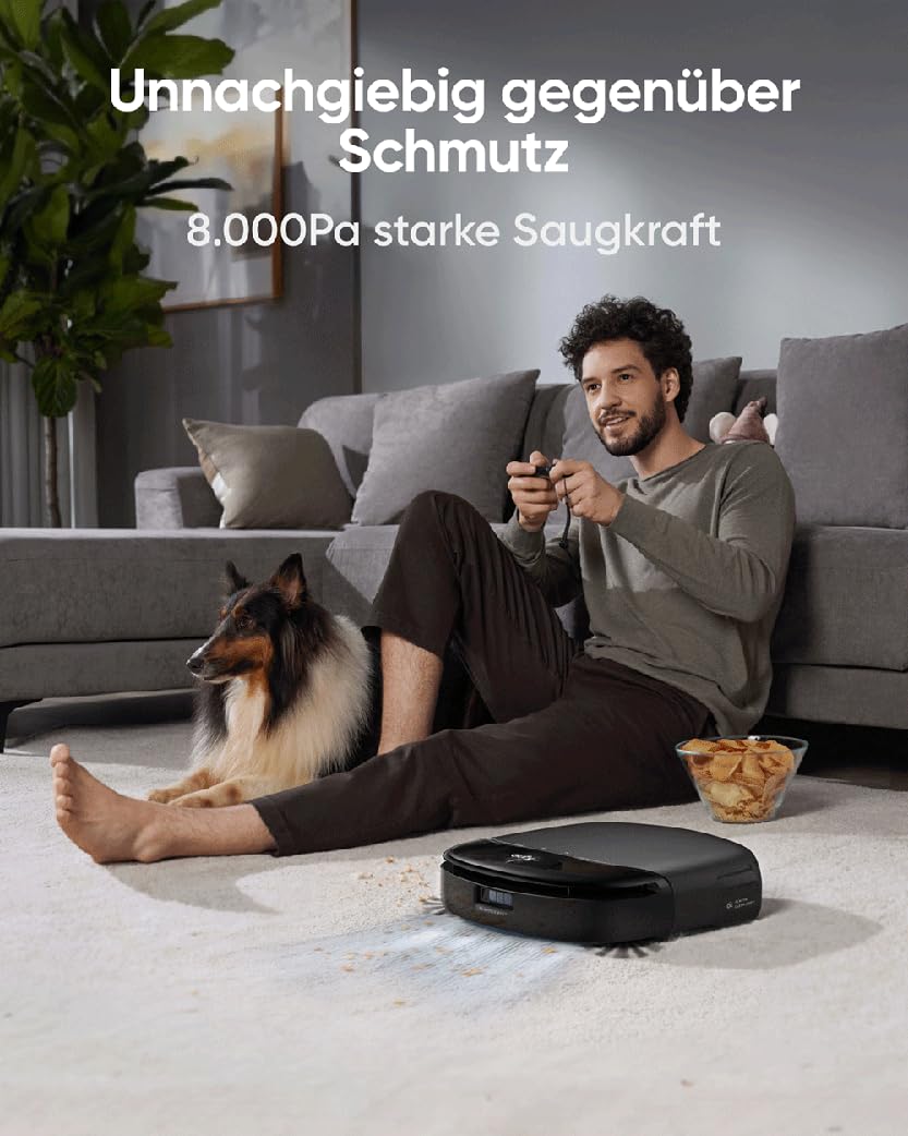 Eufy S1 Pro - Saug- und Wischroboter Saug-Wisch-Roboter mit Echtzeitselbstreinigung
